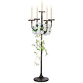 Black 5-arm 48inch Tall Metal Candle Holders E189
