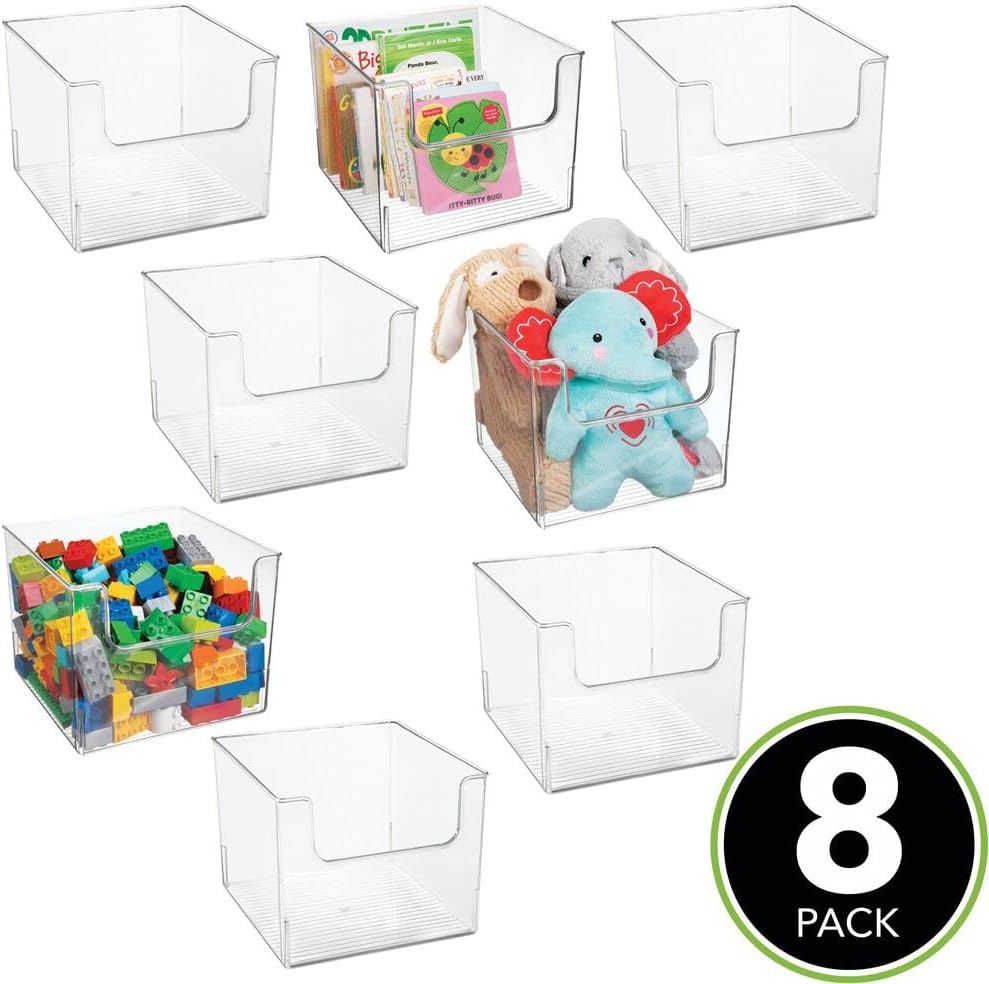 Clear Plastic Storage Organizer Bin 8 Pack K272324