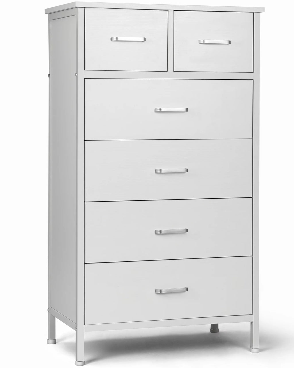 White 6 Drawer Wood Dresser Q599732