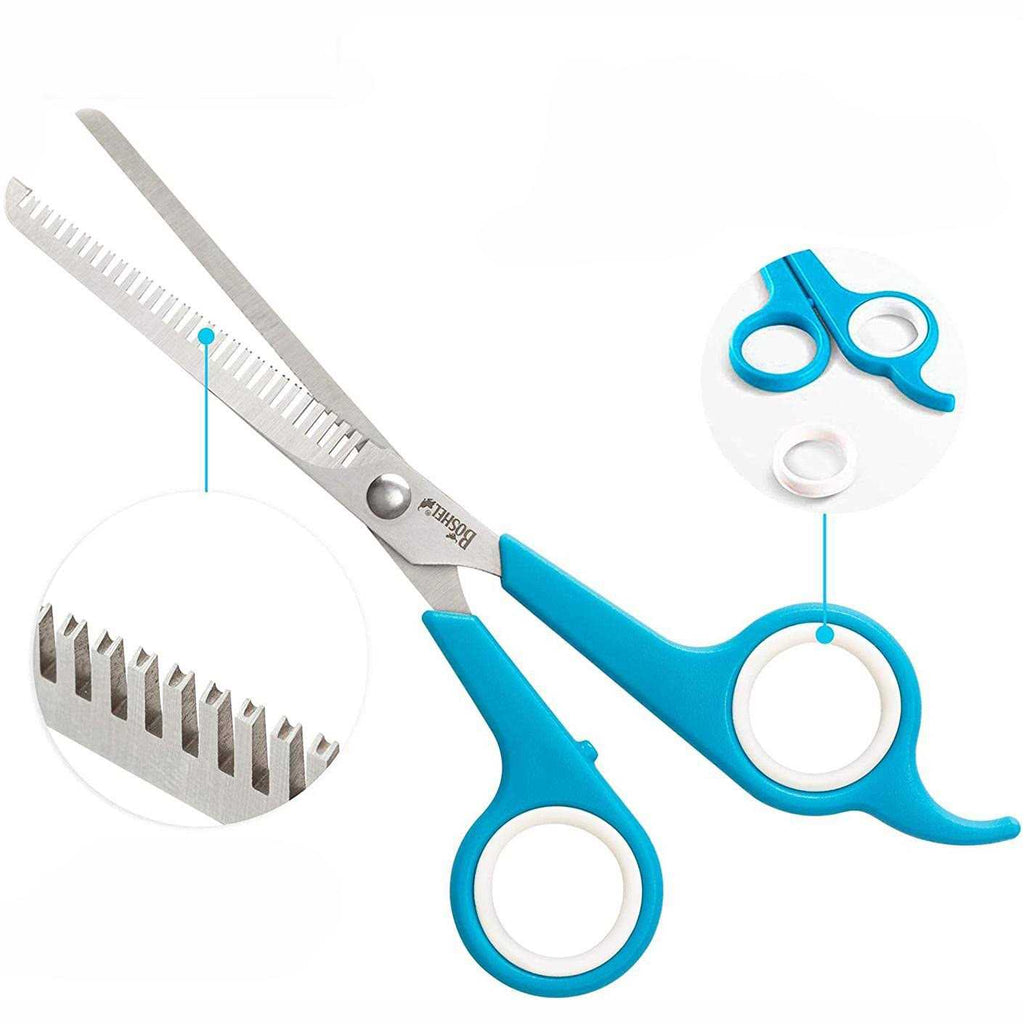 7 inch Straight Dog Thinning Shears with Rounded Tips U2234