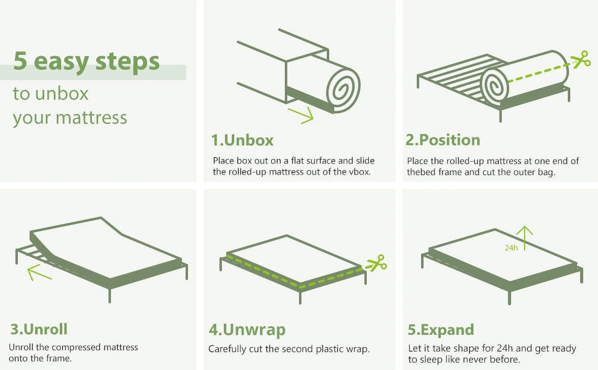 6 inch Memory Foam Twin Mattress B1041