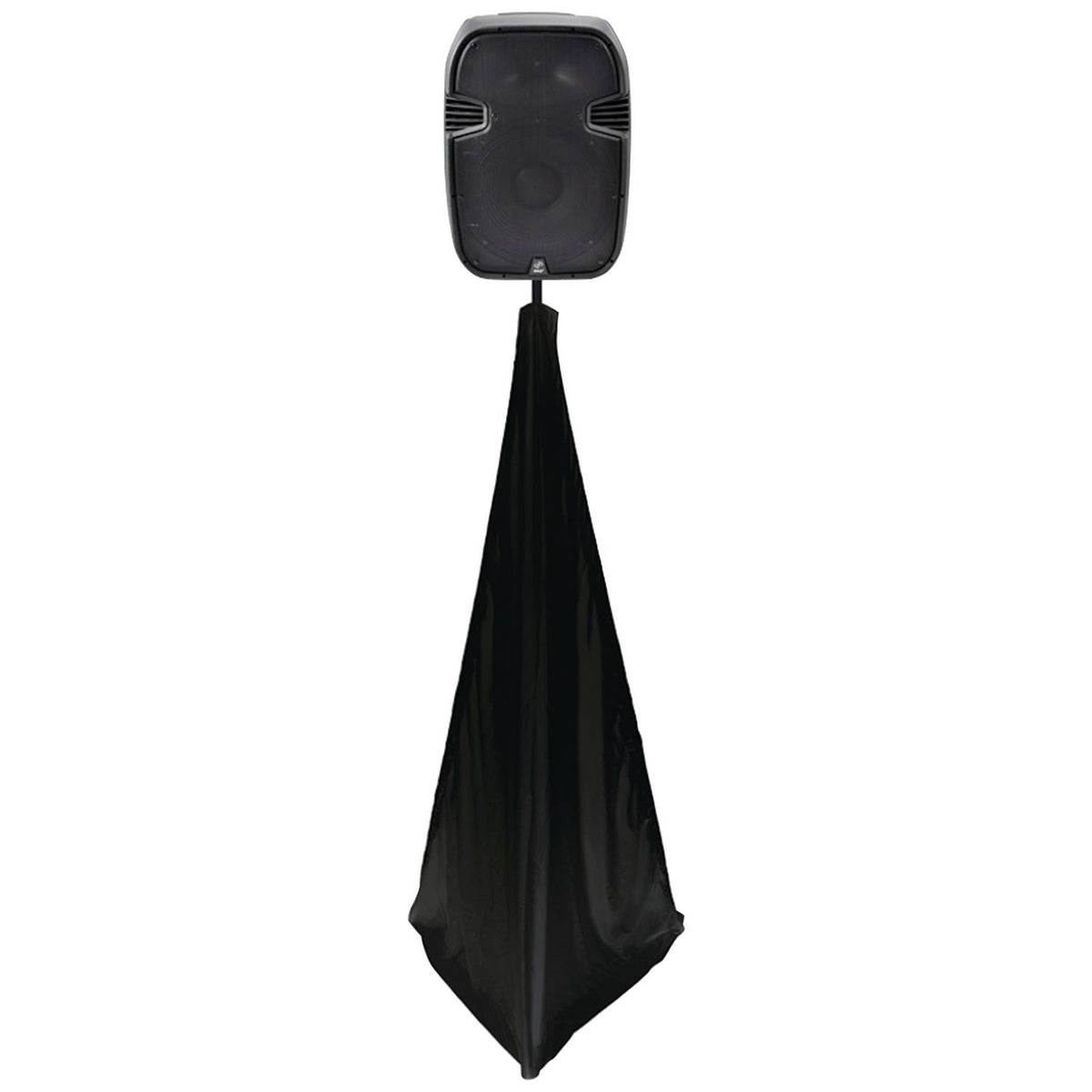 Black 2-Sided Speaker Stand Scrim H858935