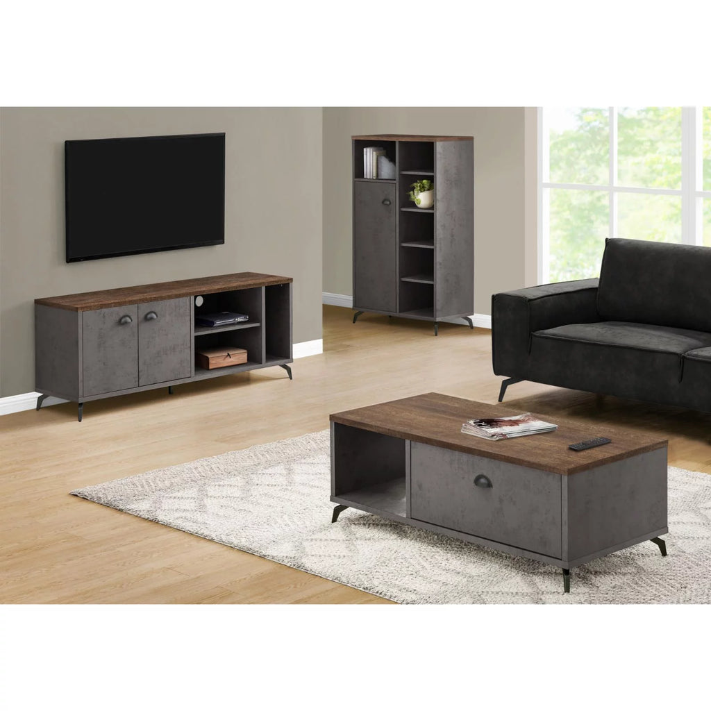 60 in. Tv Stand with 2 Doors and 3 Shelves A27921