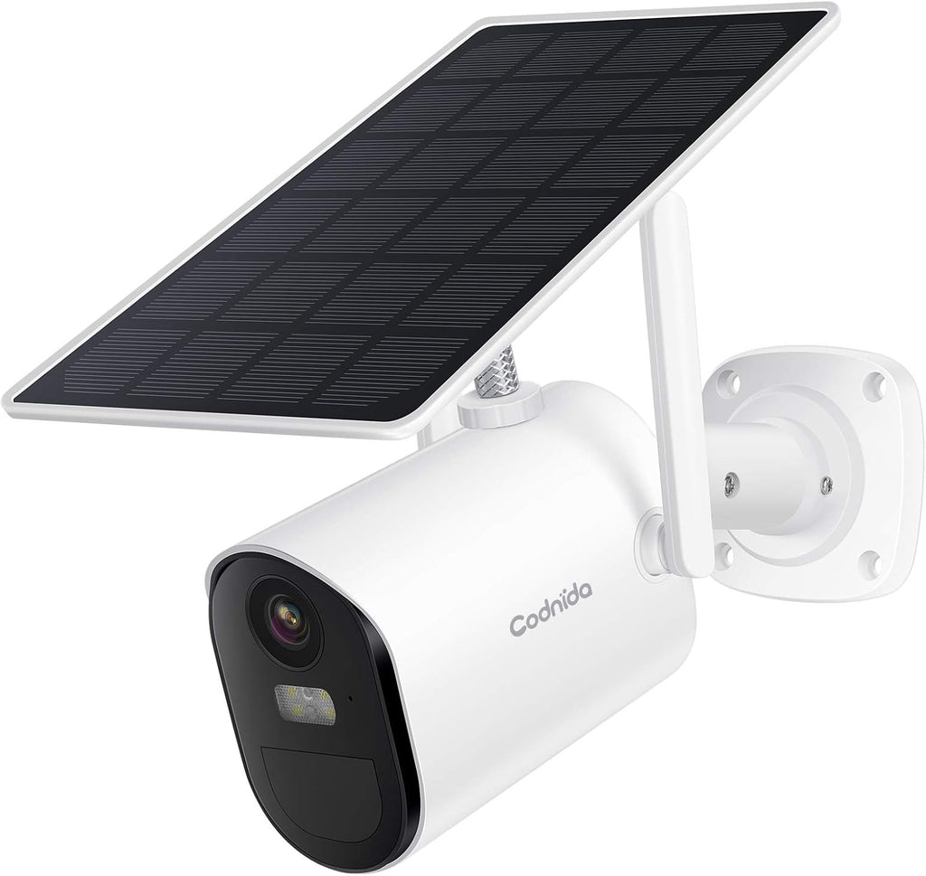 Solar Battery Powered Wireless Security Camera with Motion Detection, 1080P HD, Color Night Vision, IP65 Weatherproof K48744