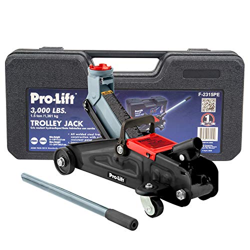 Grey Hydraulic Trolley Jack 3000 LBS 12 Inch N836