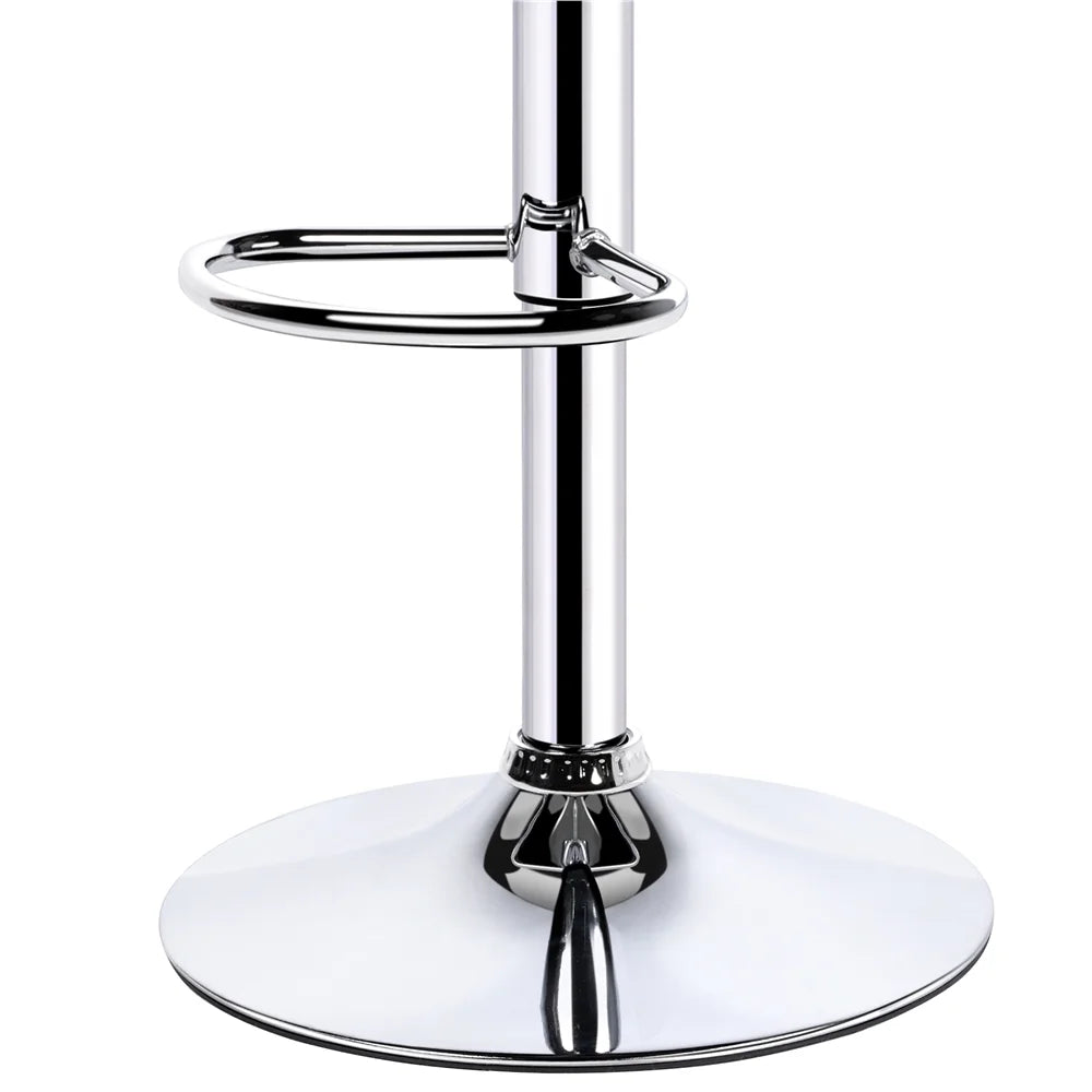 White PU Leather Swivel Bar Stool, Set of 2 Q14375