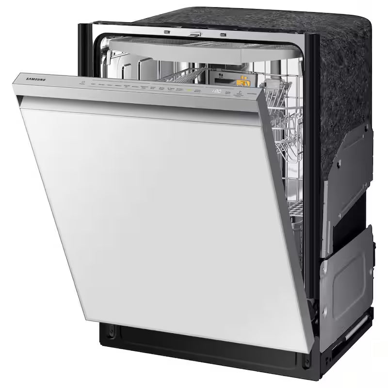 White Glass Top Control Smart Built-In Tall Tub Dishwasher with Stainless Steel Tub I2575