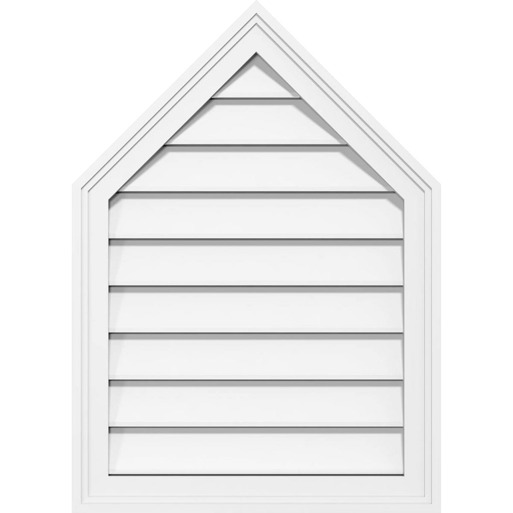 Peaked Top Surface Mount PVC Gable Vent G710