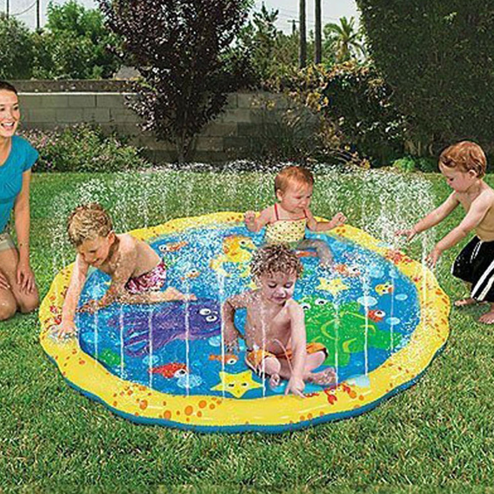 Colorful PVC Water Play Mat Toy for Outdoor Pool Garden F79476