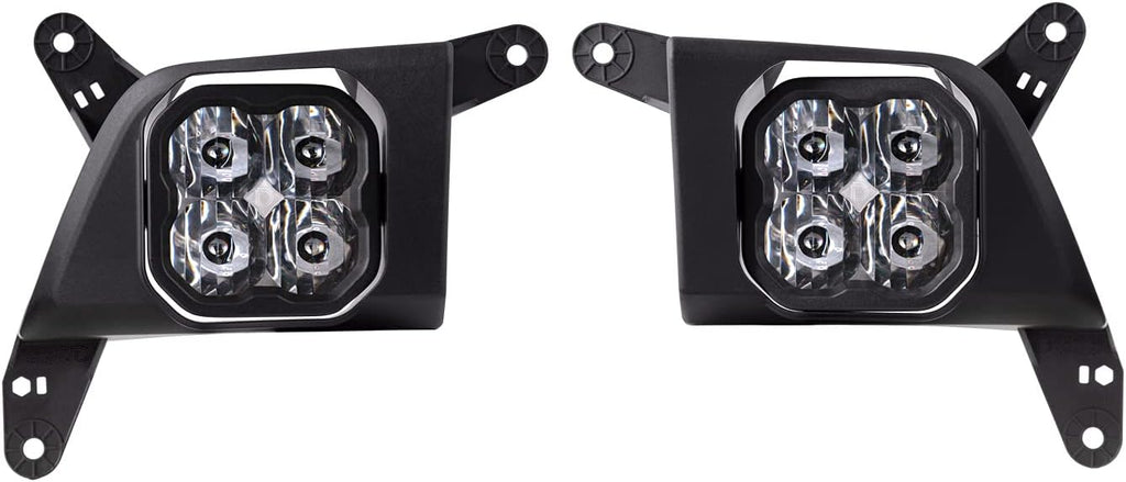SS3 LED Fog Light Kit for Chevrolet Silverado 1500 2019-2021, White SAE/DOT Driving Sport J991