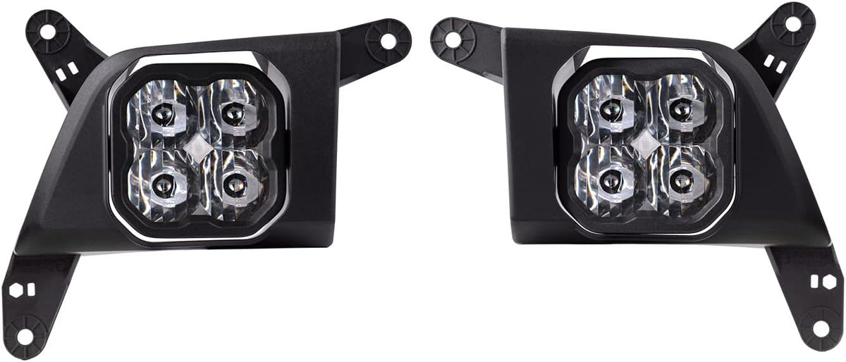 SS3 LED Fog Light Kit for Chevrolet Silverado 1500 2019-2021, White SAE/DOT Driving Sport J991