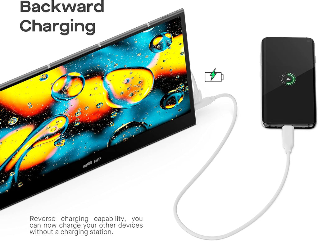 15.6" OLED Touchscreen Monitor FHD 1080P with Dual Speaker and Battery R481