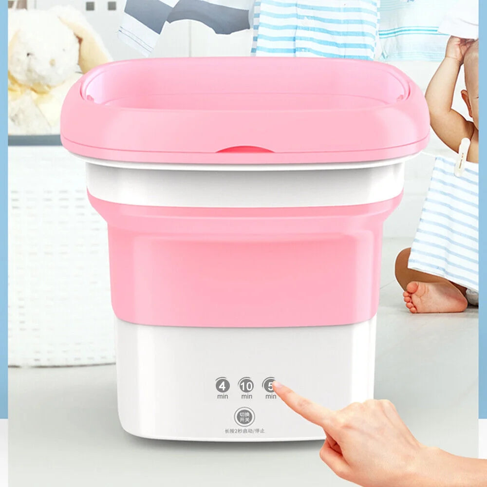 Foldable Clothes Washer with Dryer Bucket H3543