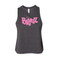Juniors Cropped Racerback Tank Top Q2680