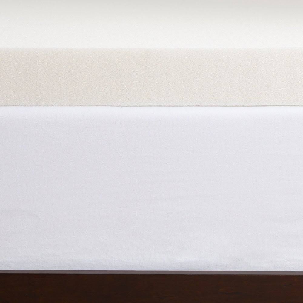 White Full 3-Inch Memory Foam Mattress Topper S270695