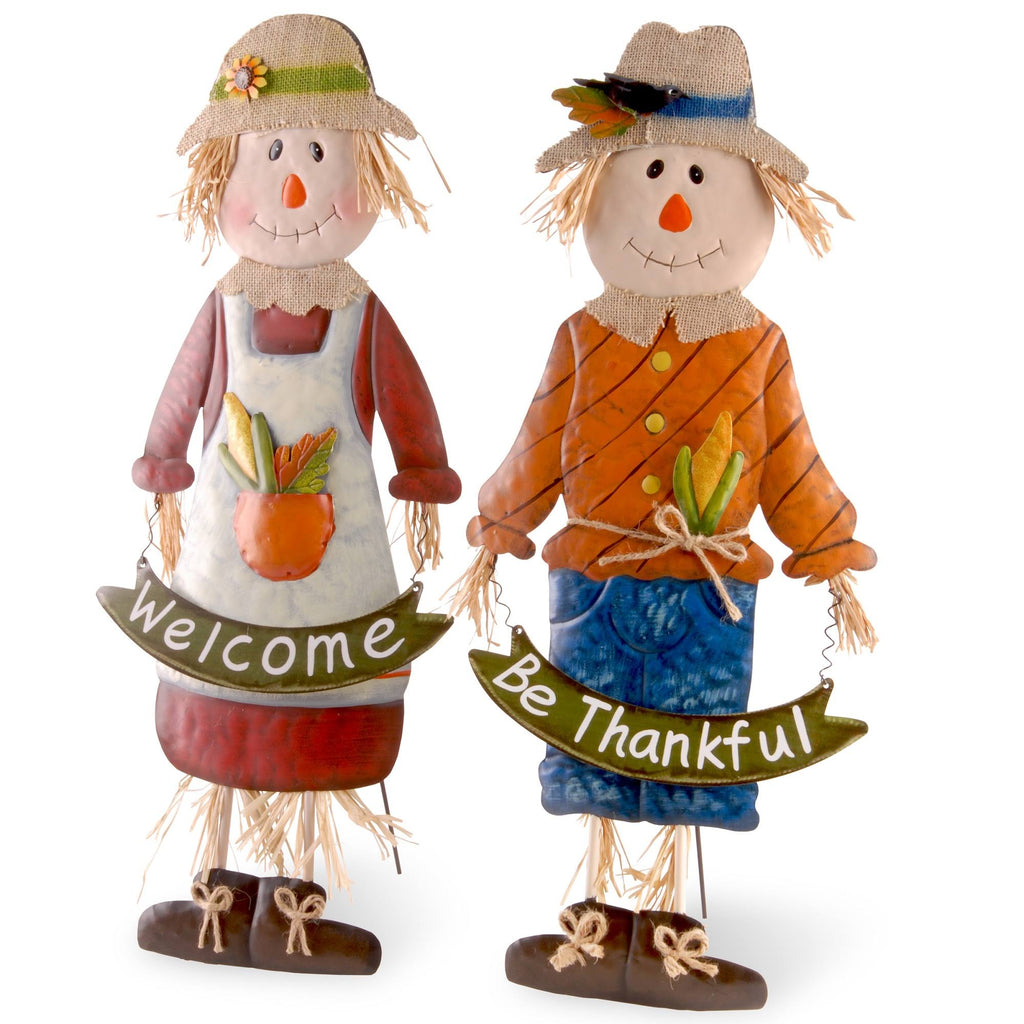Metal Scarecrow Pair D443