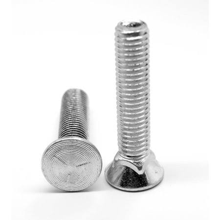1/2 inch-13 x 2 1/4 inch Grade 5 Plow Bolt Flat Head Zinc Plated R320