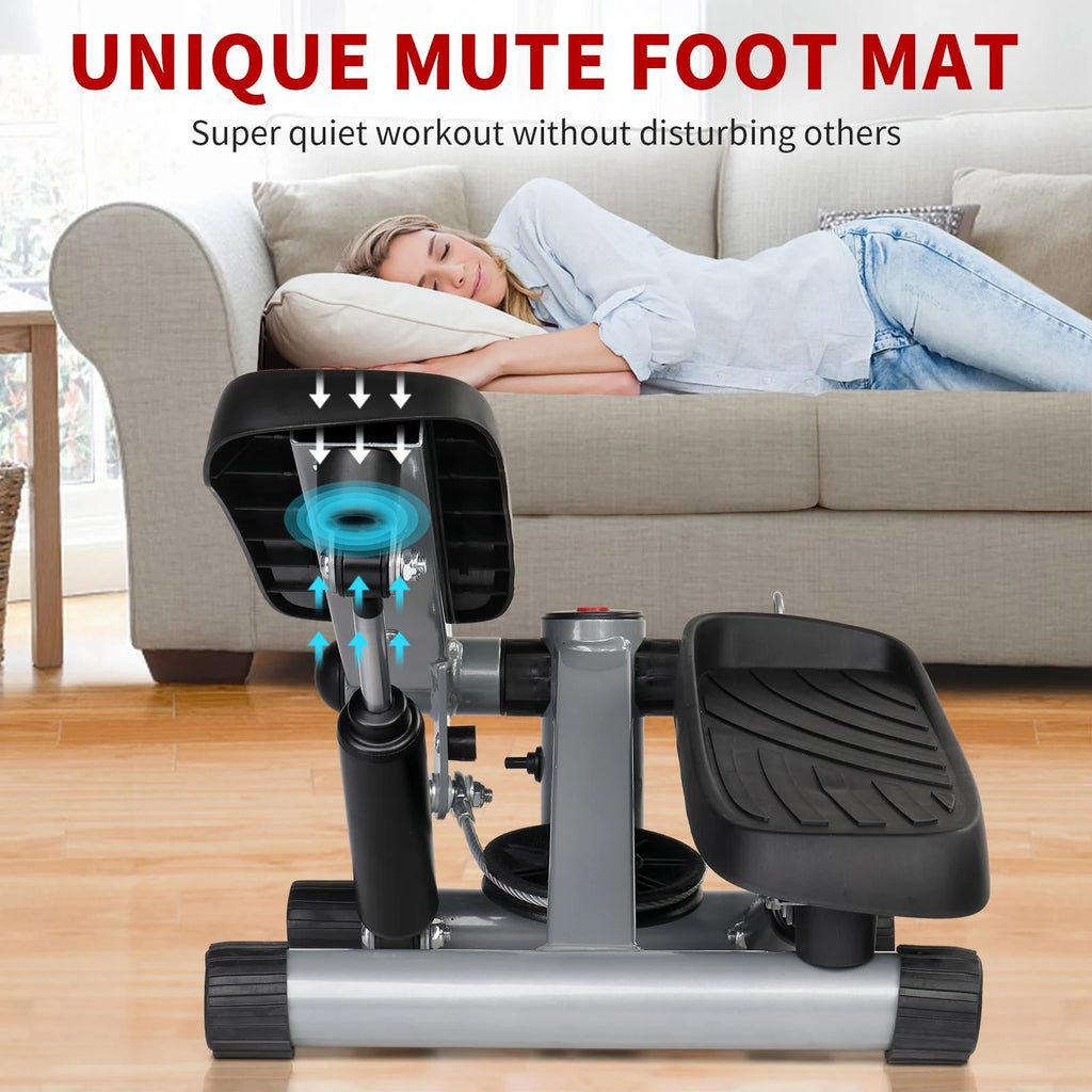 Mini Air Aerobic Stepper with LCD Display & Resistance Bands E361064