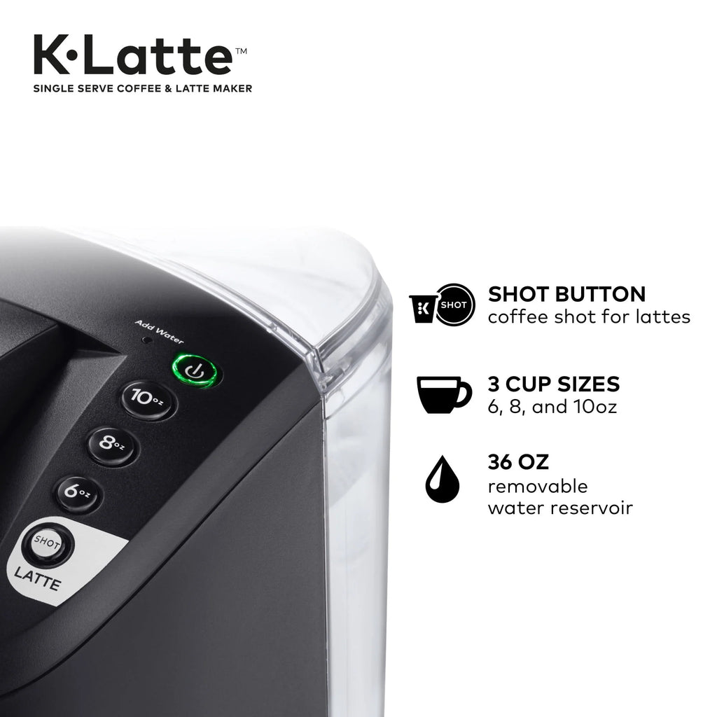 Single Serve K-Cup Coffee and Latte Maker, Black C2808
