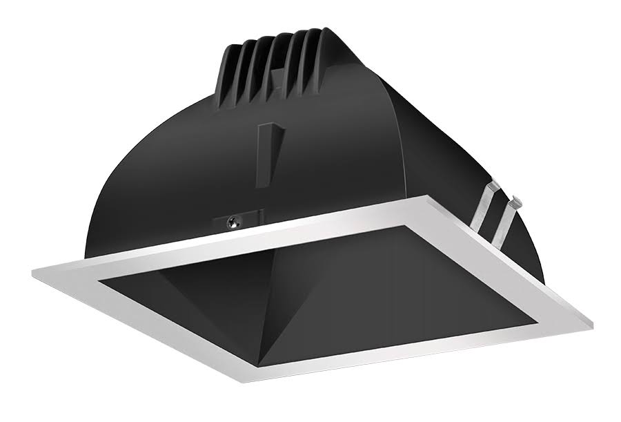Black Cone Silver Ring LED Trim W651