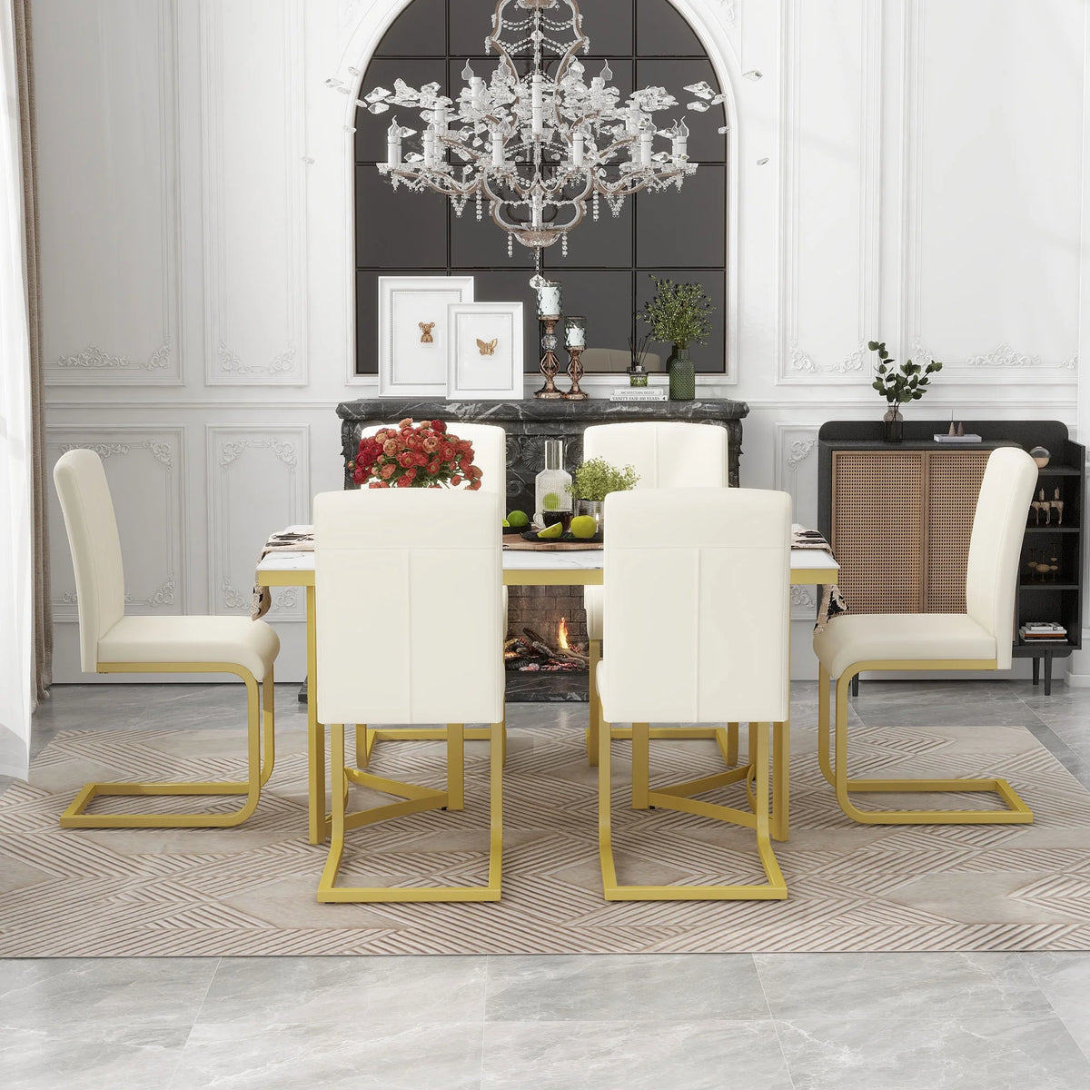 7-Piece Modern Dining Table Set N60567