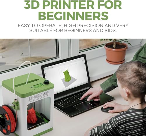 Mini 3D Printer with Auto Leveling, 10M PLA Filament, and SD Card O76467