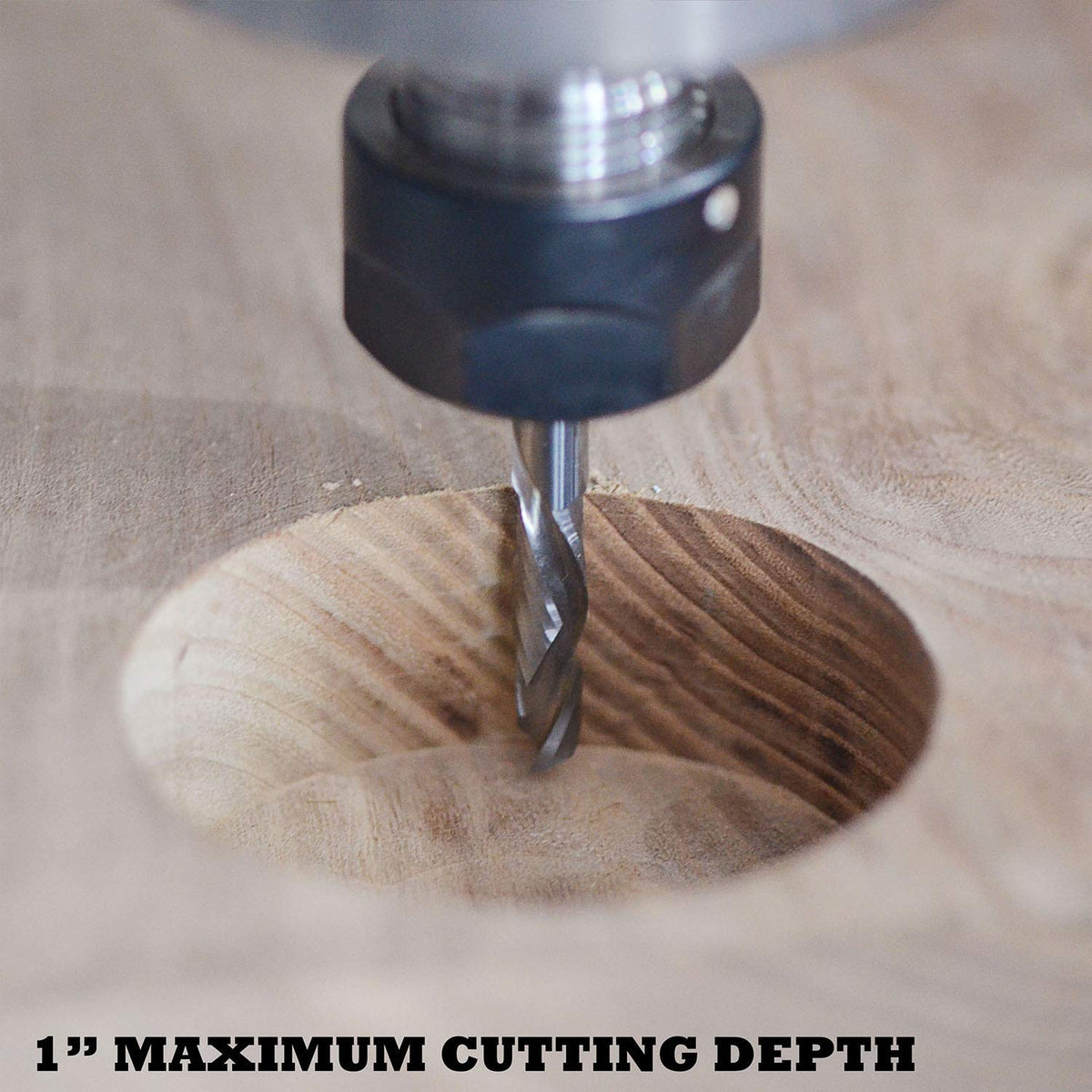 1/4 X 1 inch Carbide Spiral Router Bit with 1/4 inch Shank G389187