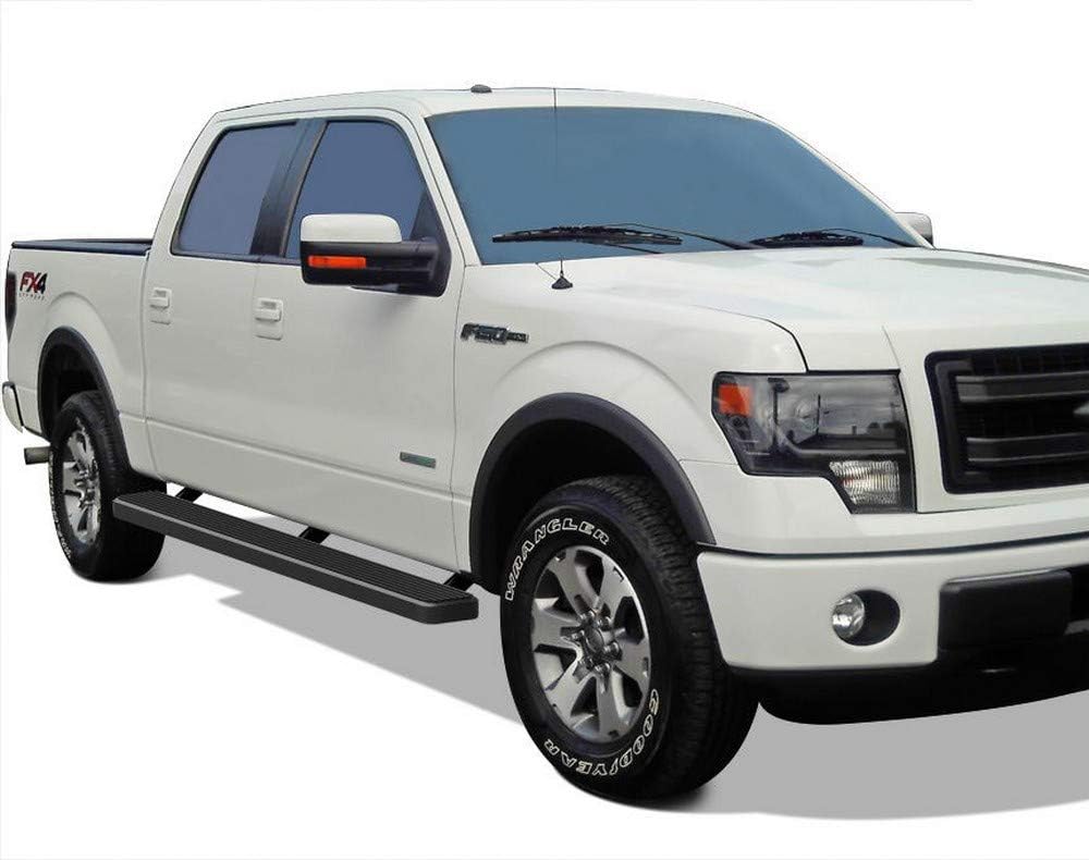 6in Black Running Boards T937