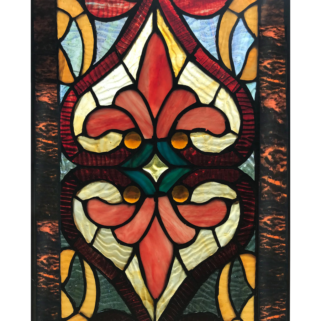 36 in. Stained Glass Window Panel X3216