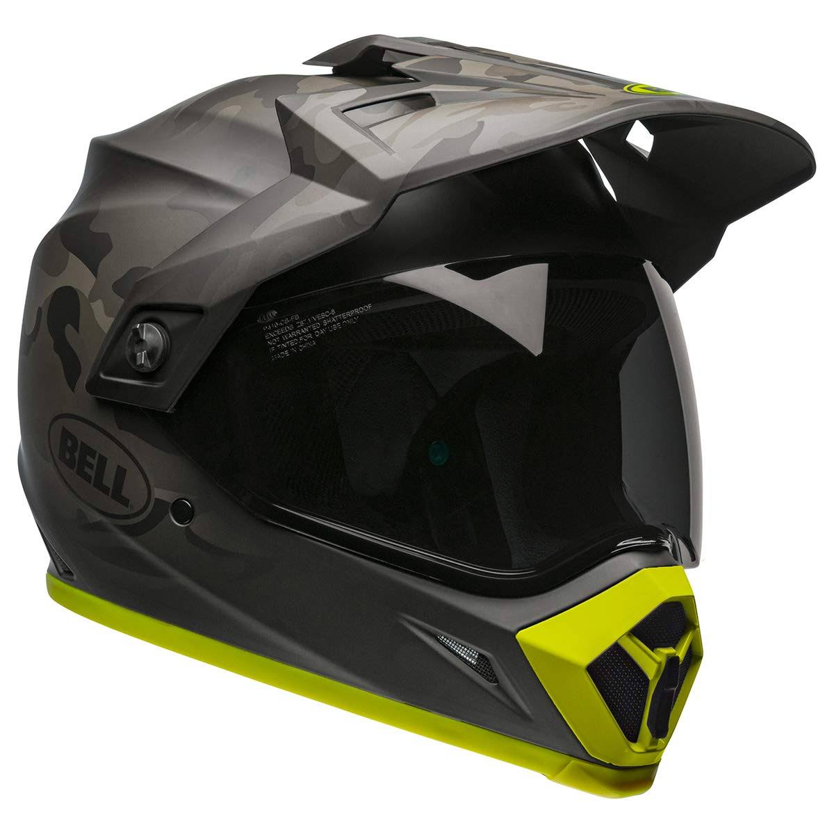 Matte Black Camo/Hi-Viz Adventure Helmet Y6456