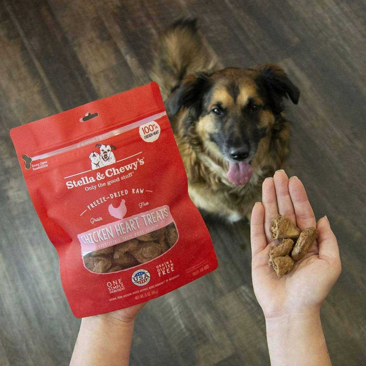 Chicken Hearts Freeze-Dried Dog Treats G541