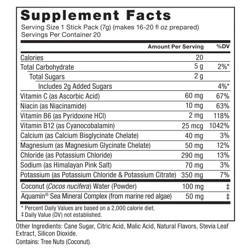 Lemon-Lime Electrolyte Powder, 20 Stick Packs Z64278
