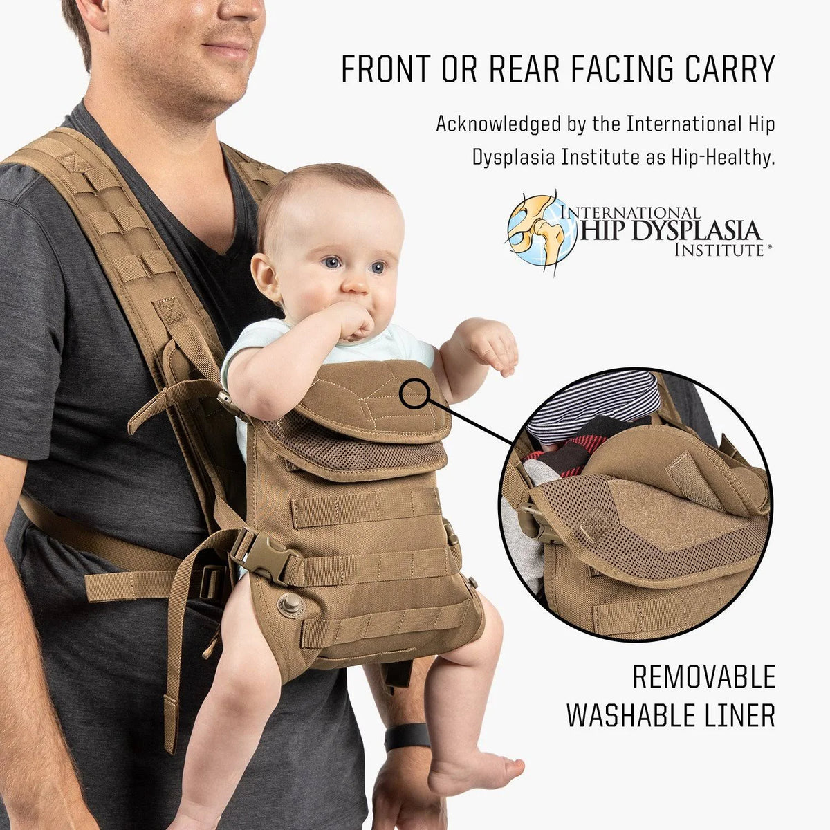 Coyote Brown Tactical Diaper Bag and Baby Carrier Bundle C262849