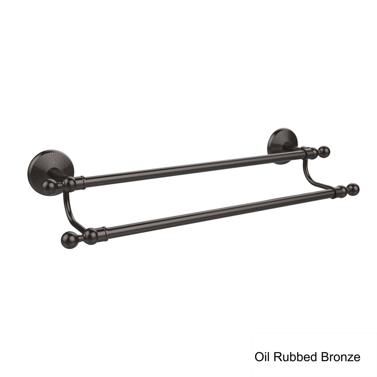 18 inch Double Towel Bar Antique Pewter A394