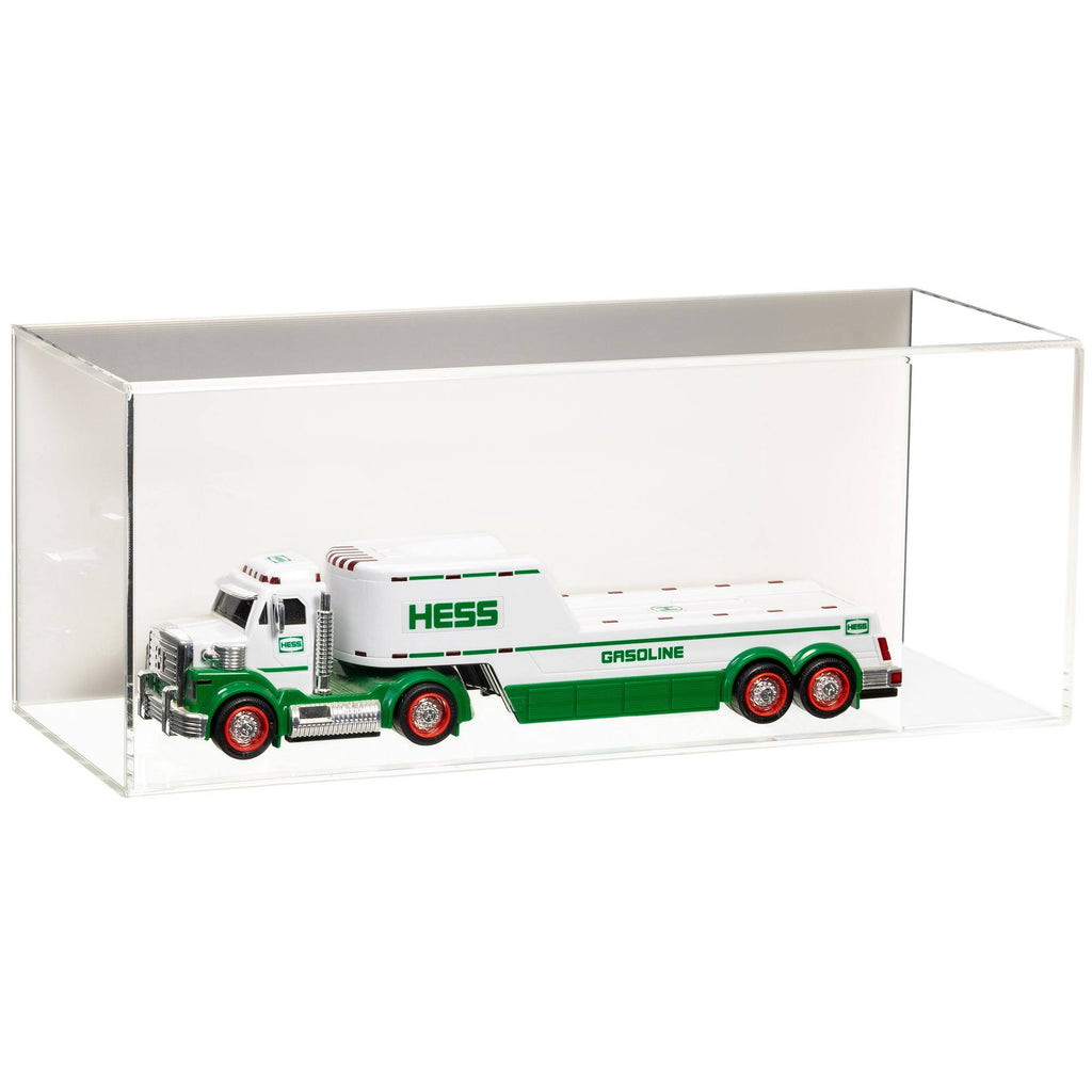 Acrylic Display Case with Slide Back, 8 x 8 x 20, White, Wall Mount L1674