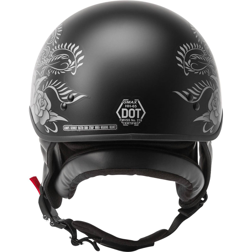 Matte Black/Silver Half Helmet XL N69502