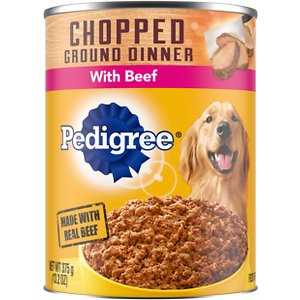 Chopped Ground Dinner Beef Canned Wet Dog Food 13.2-oz Case of 12 E9477