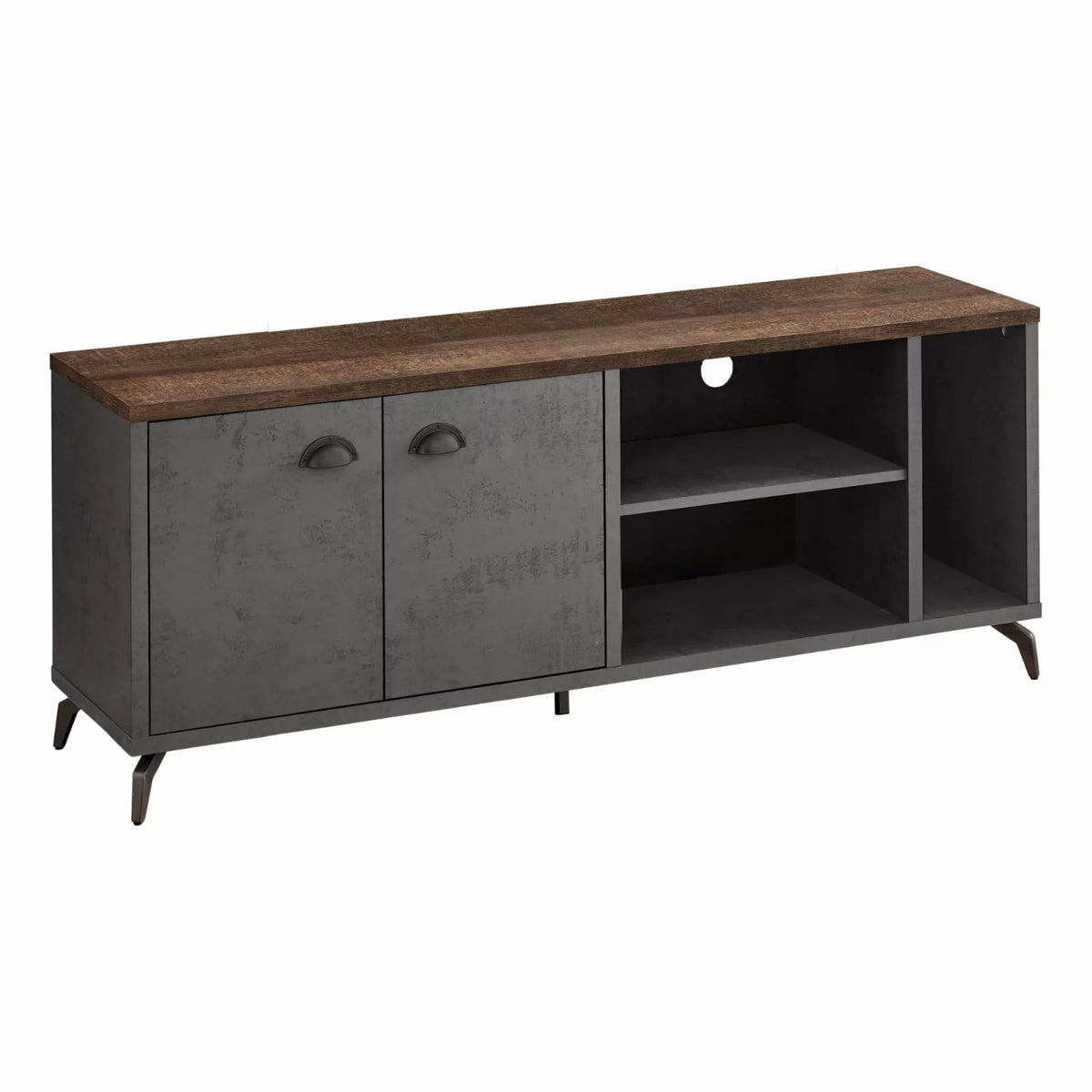 60 in. Tv Stand with 2 Doors and 3 Shelves A27921