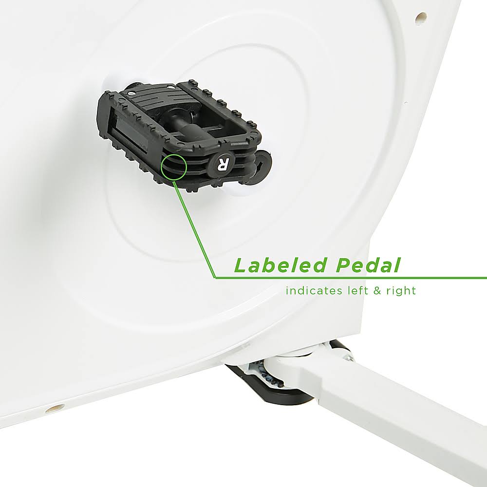 White Exercise Bike Workstation with 8 Resistance Levels C4589