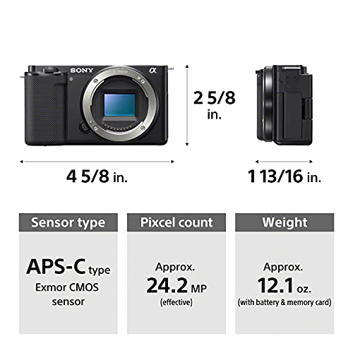 Black Interchangeable Lens Mirrorless Camera Kit Q33733