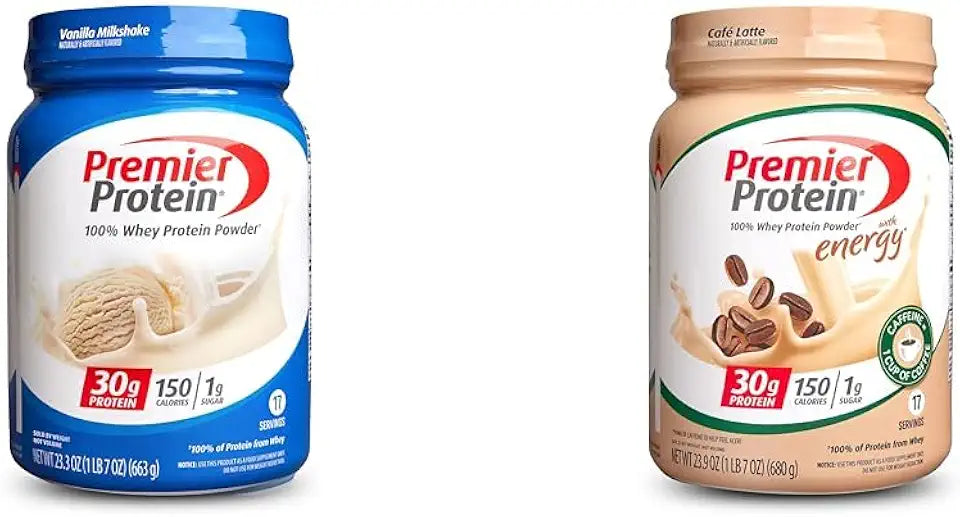 Vanilla & Cafe Latte Protein Powder 30g Protein 1g Sugar 17 Servings I292