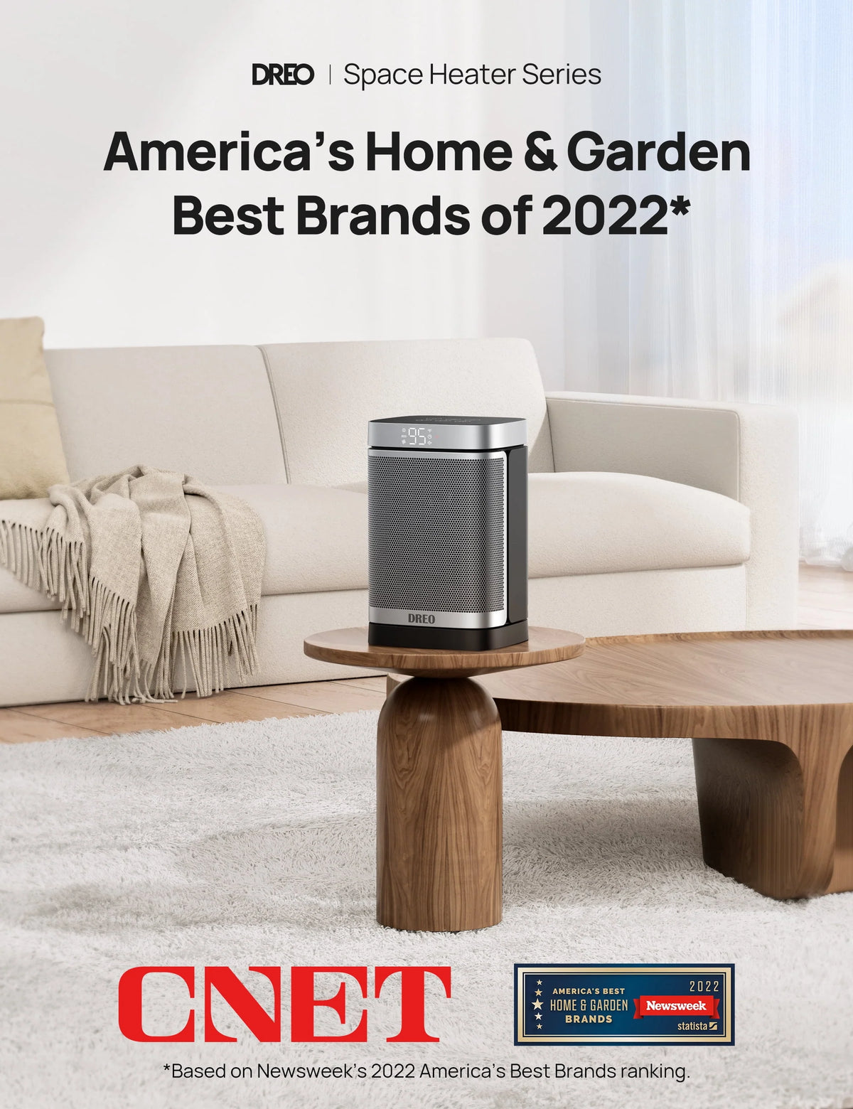 1500W PTC Electric Space Heater with Remote Z8867