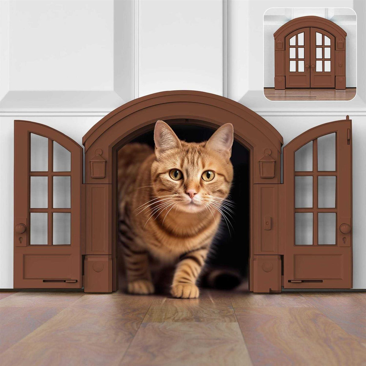 Cat Door Interior Door for Cats Up to 20 lbs I5282