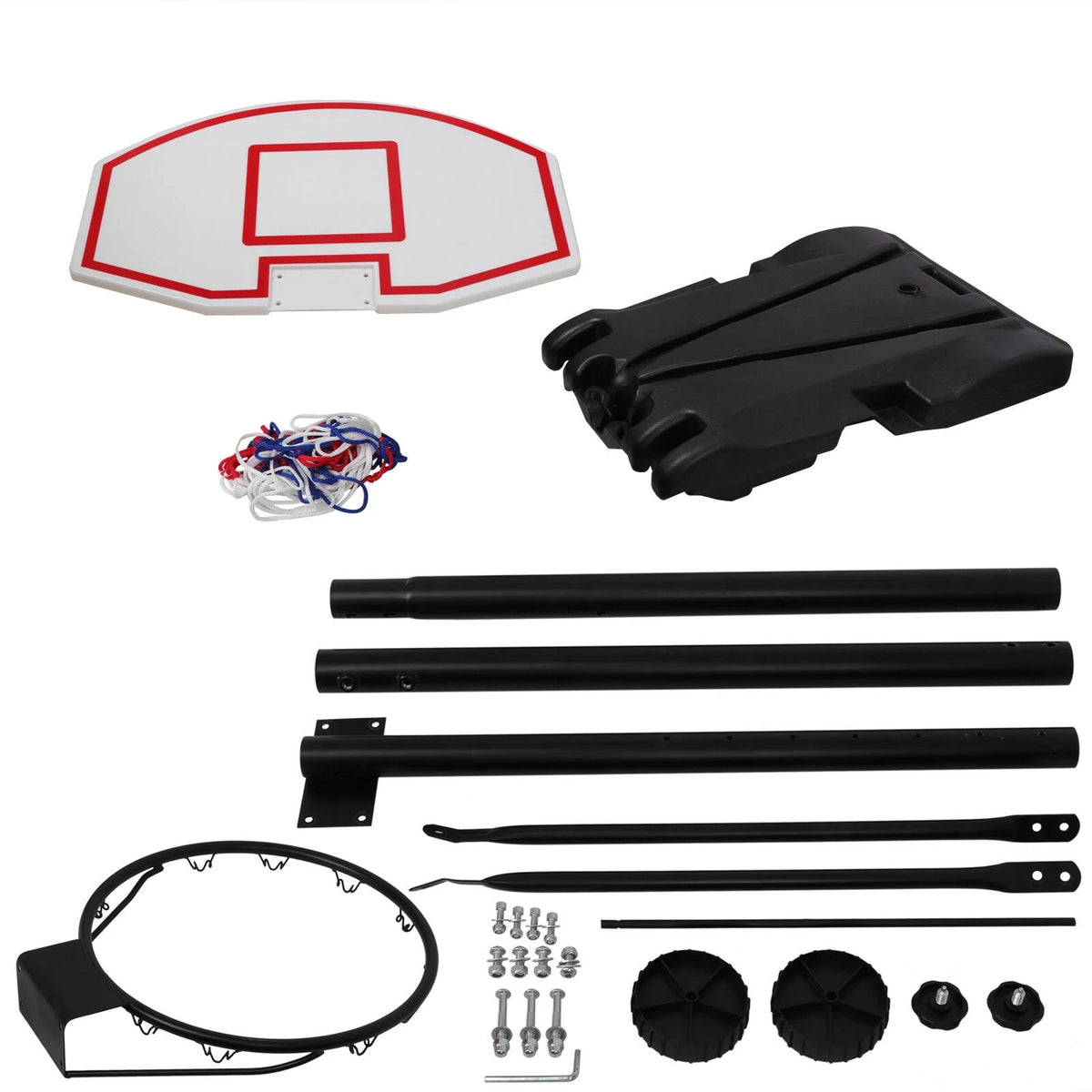 Portable Height Adjustable Basketball Hoop with Wheels G50539