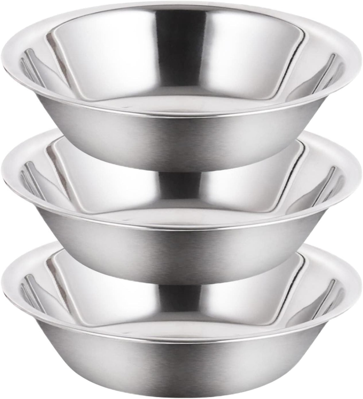 3 Quart Set of 3 Stainless Steel Mixing Bowl V43835
