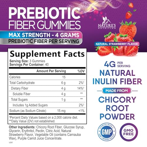 120 Gummies Prebiotic Fiber Gummies D950243