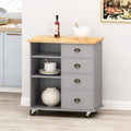 Solid Wood Kitchen Cart P54247