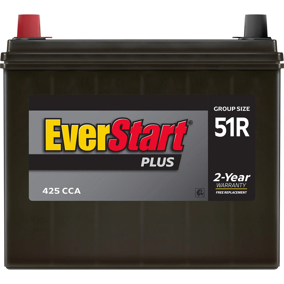 Lead Acid Automotive Battery, Group Size 51R 12 Volt, 425 CCA M352107