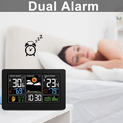 Wireless Indoor Outdoor Thermometer with Alarm H668