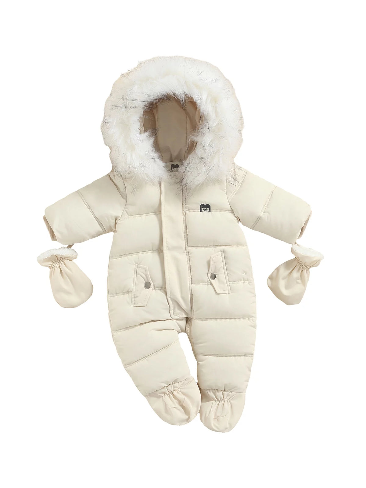 Infant Baby Snowsuit Hooded Puffer Jacket Z524